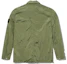 Lookbook Stone Island SS23 Nylon Metal Series Sage Green Jacket with Zipper Chest Strap. 781510919-V0055