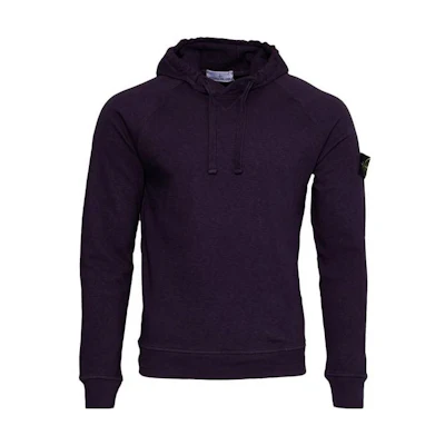 Stone Island SS23 Plain Logo Long-Sleeve Hoodie Men’s Deep Purple 781562160-V0126