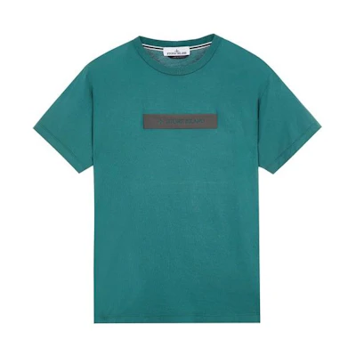 STONE ISLAND SS23 Plain Logo Print Short Sleeve T-Shirt Unisex Green. 78152NS82-V0053