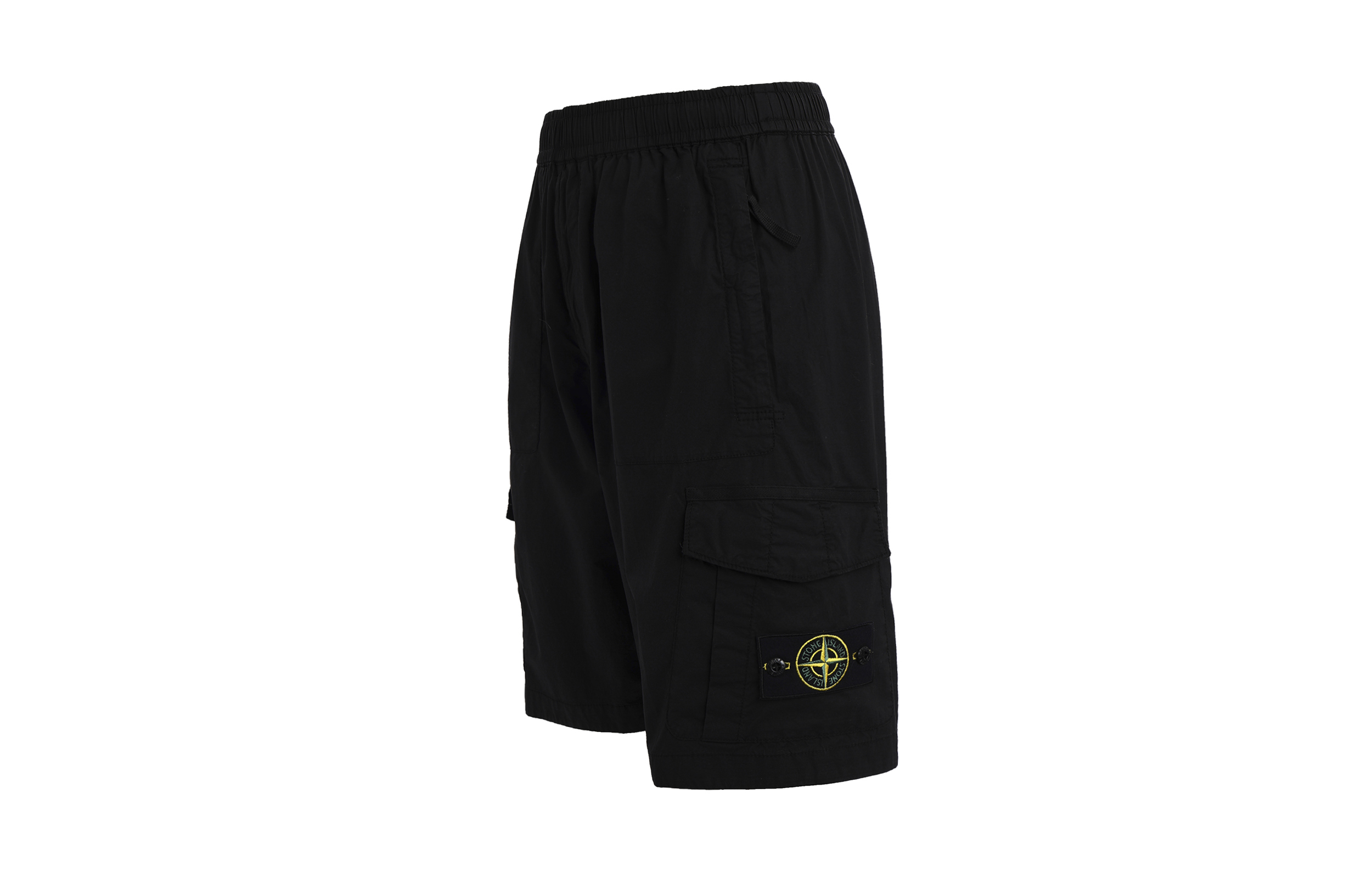 STONE ISLAND SS23 Pocket Zip Badge Casual Shorts Black (). 7815L1003-V0029 圖 2