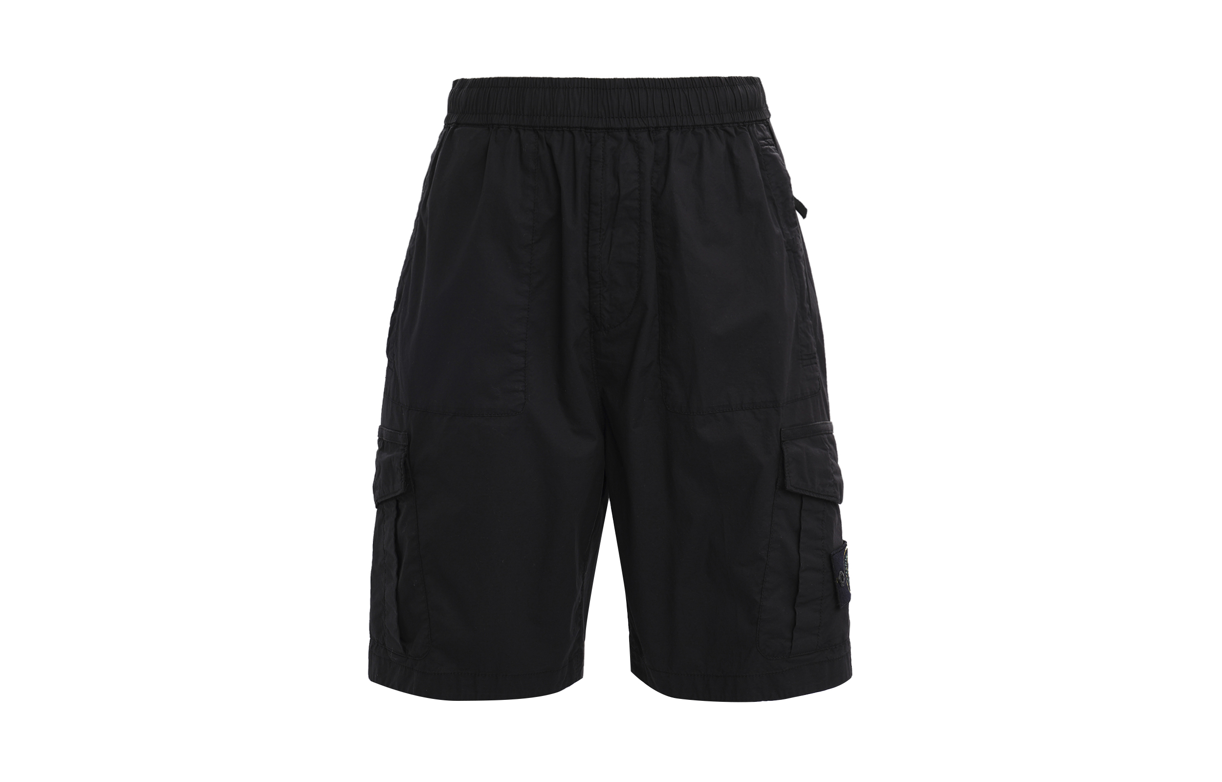 STONE ISLAND SS23 Pocket Zip Badge Casual Shorts Black (). 7815L1003-V0029 圖 3