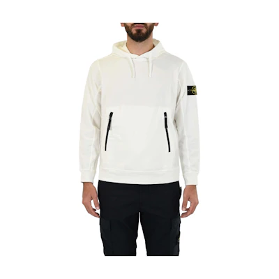 Stone Island SS23 Pullover Plain Long-Sleeve Sweatshirt White 781560452-V0001