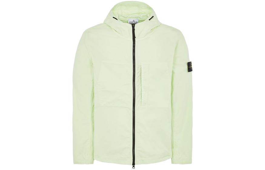 Stone Island SS23 Quilted Hooded Jacket Light Green Mens 781543310-V0052