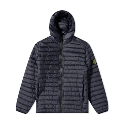 STONE ISLAND SS23 Quilted Hooded Jacket Navy Blue Men’s 781540324-V0020