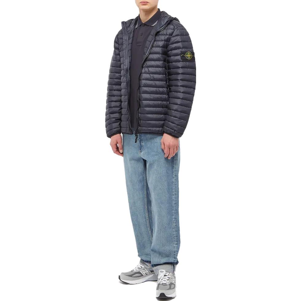 STONE ISLAND SS23 Quilted Hooded Jacket Navy Blue Men’s 781540324-V0020 圖 3