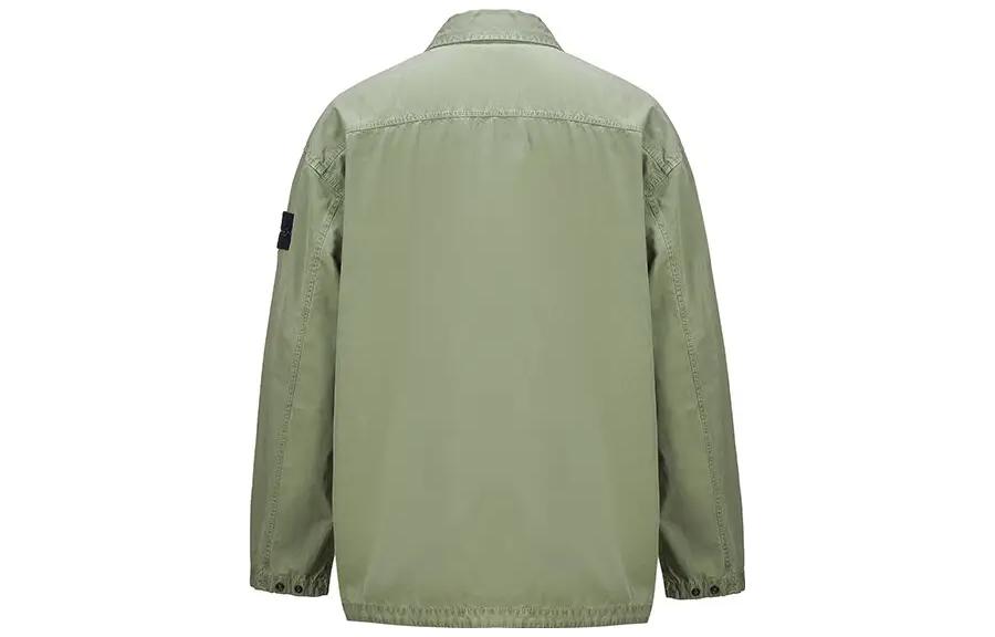Stone Island SS23 Sage Green Shirt Jacket with Twin Pockets for Men. 7815115WN-V0155 圖 3