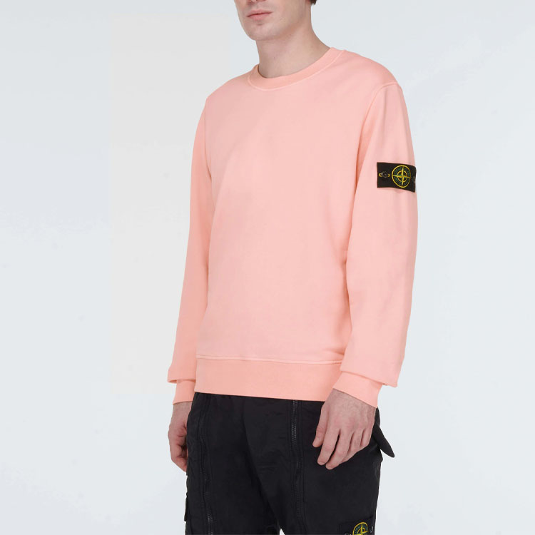 Purchase Stone Island SS23 櫻花粉羅盤標誌圓領衛衣 101563051-V0080