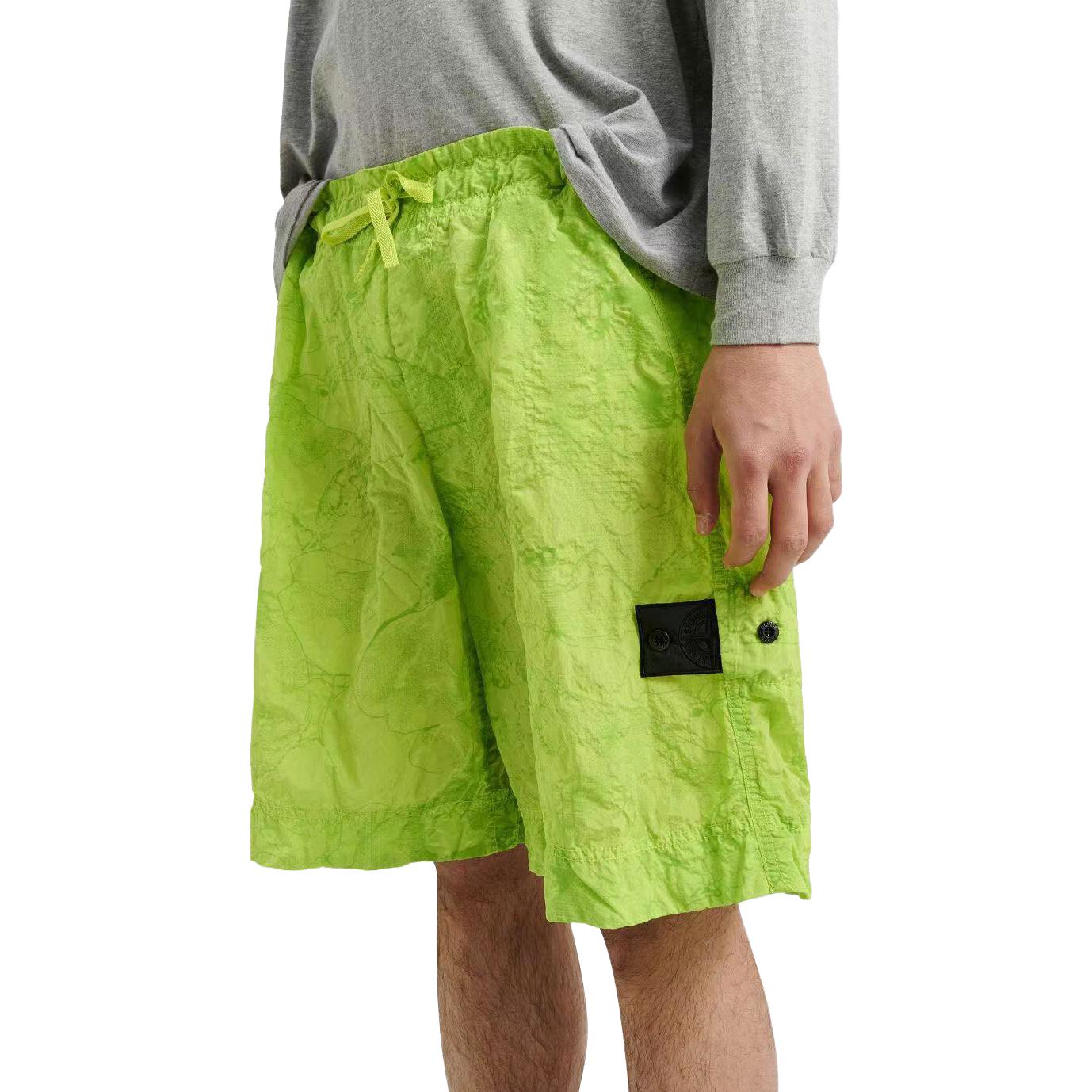 Stone Island SS23 Shadow Project Crinkle Nylon Elastic Waist Shorts Pistachio Green. 7819B0126-V2051 圖 5