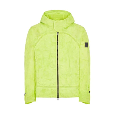 STONE ISLAND SS23 Shadow Project Textured Logo Badge Hooded Jacket for Men. 781940426-V2051