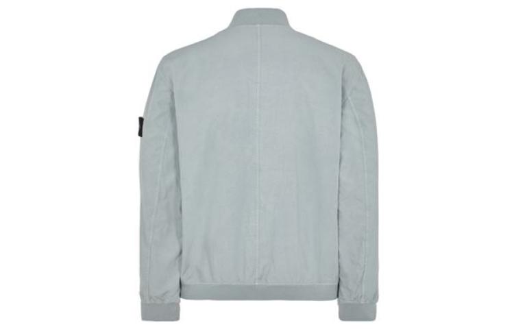 Stone Island SS23 Sky Blue Logo Patch Zip-Up Jacket for Men 781542629-V0041 圖 3