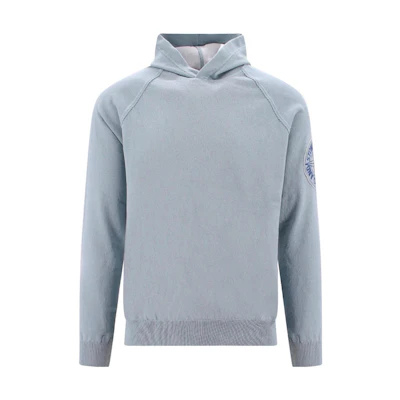 Stone Island SS23 Solid Badge Hoodie Men’s Long Sleeve Blue 7815512B7-V0041