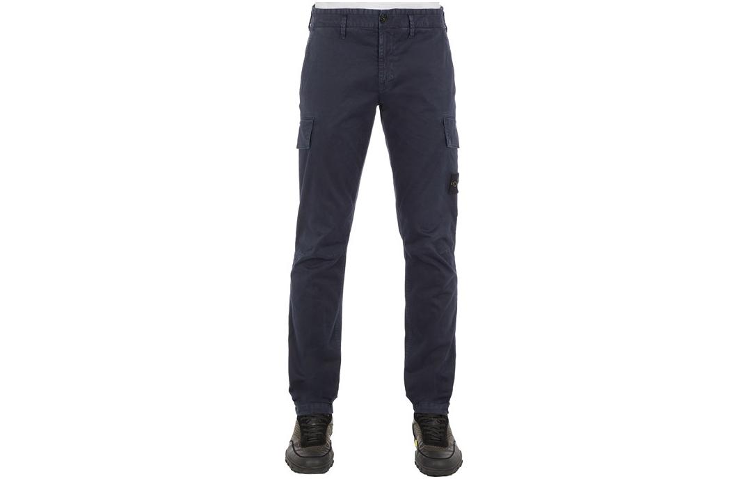 Order 스톤아일랜드 SS23 솔리드 카고 조거 팬츠 남성 딥 블루 101530604-A0120