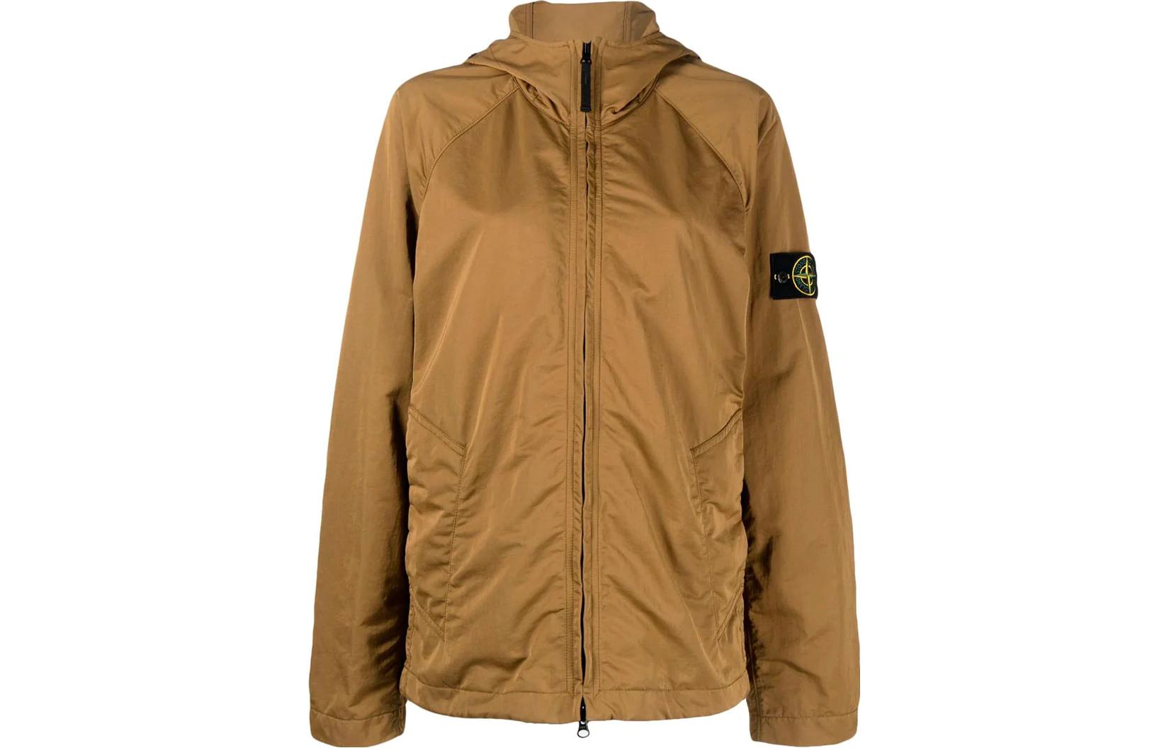 STONE ISLAND SS23 Solid Color Badge Zip Hoodie Jacket Men’s Bark Yellow. 781540130-V0098 圖 2