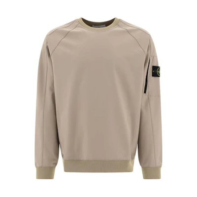 Stone Island SS23 Solid Color Crewneck Long Sleeve Sweatshirt Grey-Green Men 781560653-V0092
