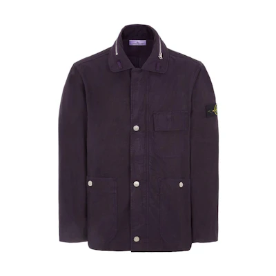 STONE ISLAND SS23 Solid Color Logo Badge Single-Breasted Jacket Men 781542329-V0024