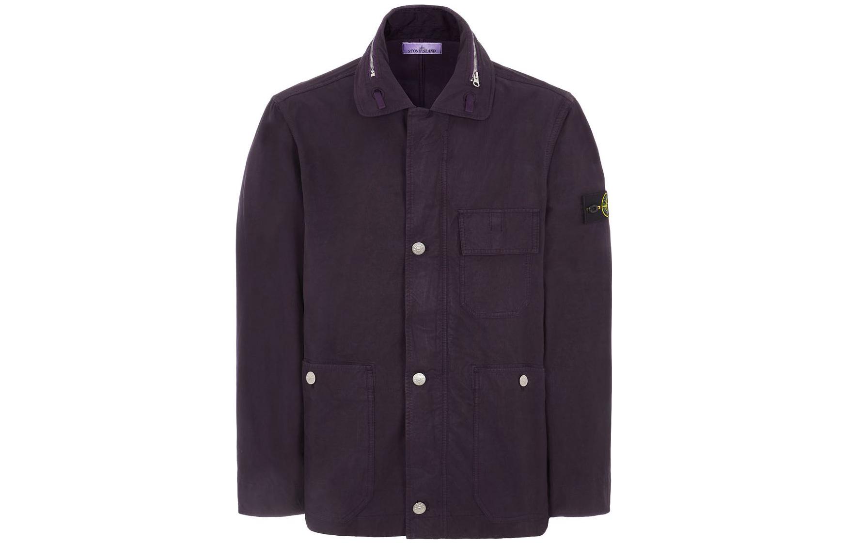 STONE ISLAND SS23 Solid Color Logo Badge Single-Breasted Jacket Men 781542329-V0024 圖 2