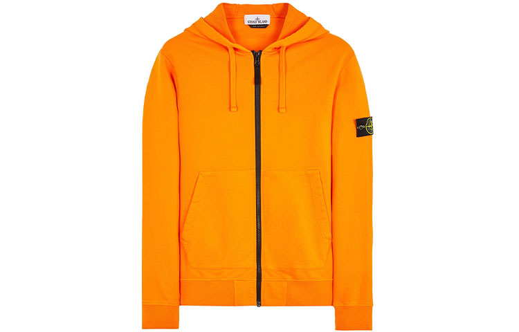 Stone Island SS23 Solid Color Logo Sweatshirt Orange 101564251-V0032