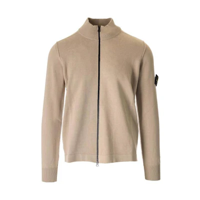Stone Island SS23 Solid Color Logo Zip-Up Jacket for Men 7815542B2-V0092