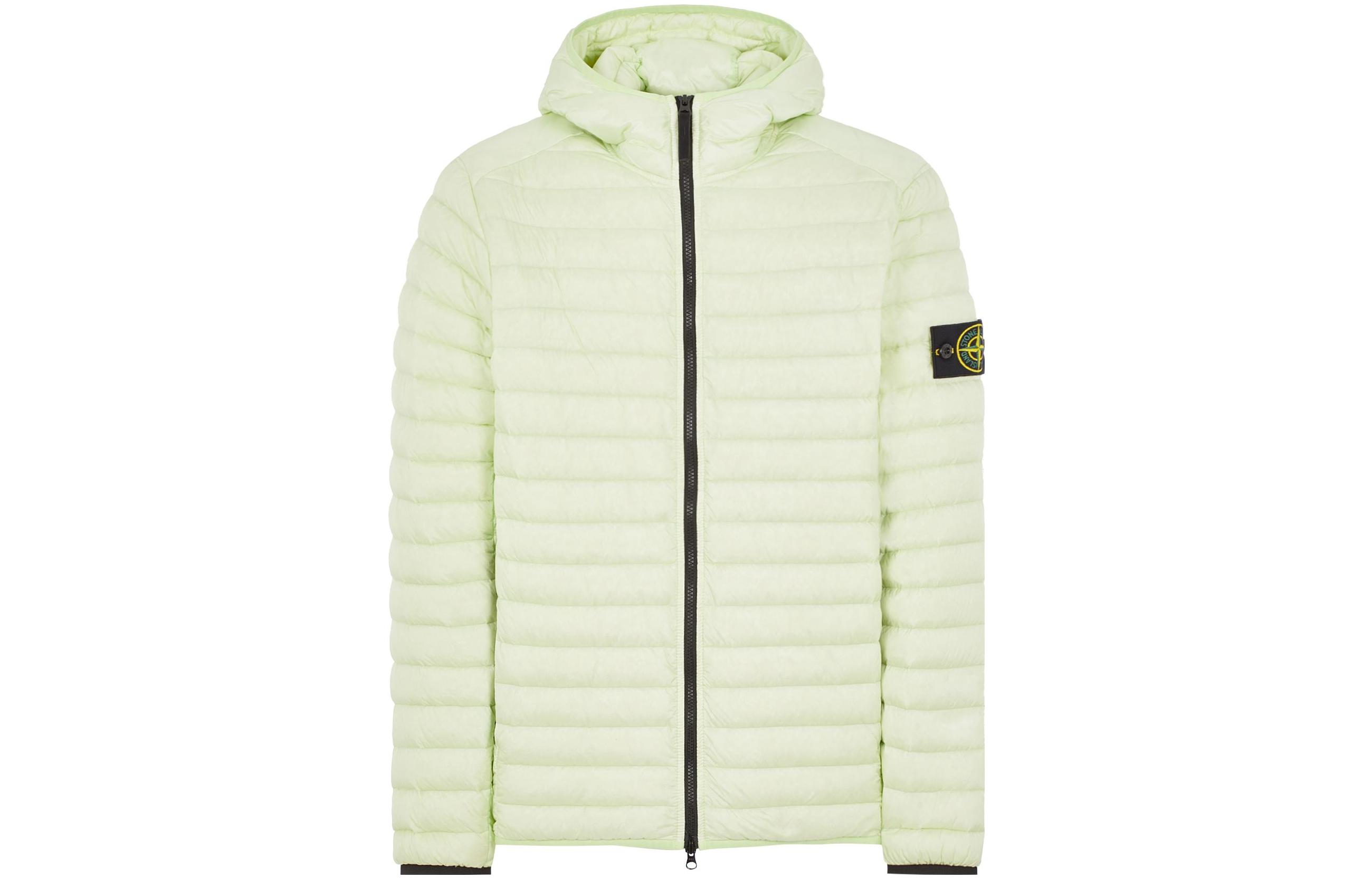 Order STONE ISLAND SS23 Jaket Berhud Lengan Oversaiz Quilted Warna Solid Lelaki 781540324-V0052