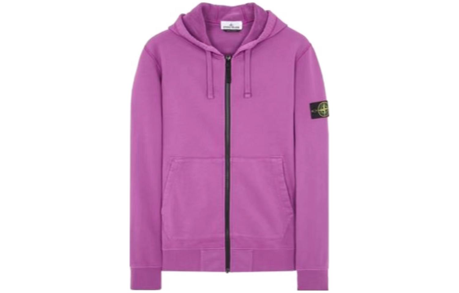 Stone Island SS23 Solid Logo Crewneck Sweatshirt Magenta - 101564251-V0045