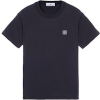 Stone Island SS23 Solid Logo Patch Crewneck T-Shirt Navy Blue Tee. 101523757-A0020 Stone Island SS23 Solid Logo Patch Crewneck T-Shirt Navy Blue Tee. 101523757-A0020