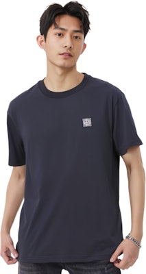 Stone Island SS23 Logo Patch Crewneck T-Shirt Biru Navy. 101523757-A0020 Details for Stone Island SS23 Logo Patch Crewneck T-Shirt Biru Navy. 101523757-A0020