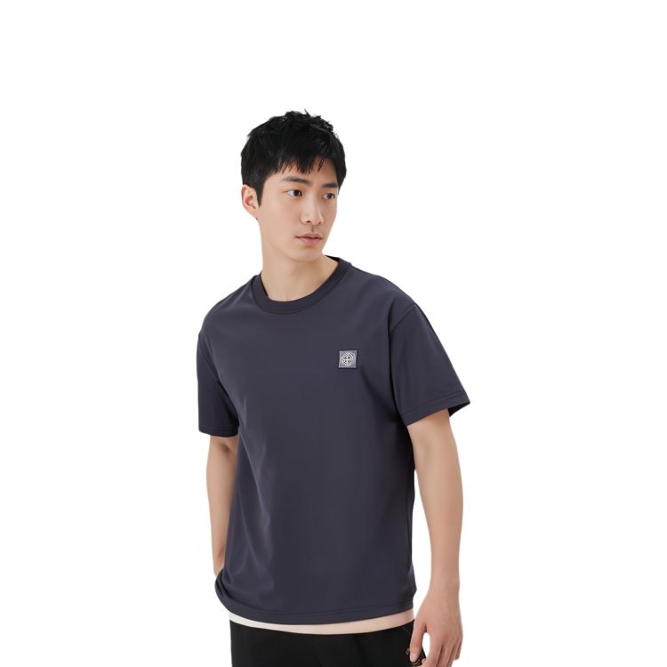 Sizing Stone Island SS23 Logo Patch Crewneck T-Shirt Biru Navy. 101523757-A0020