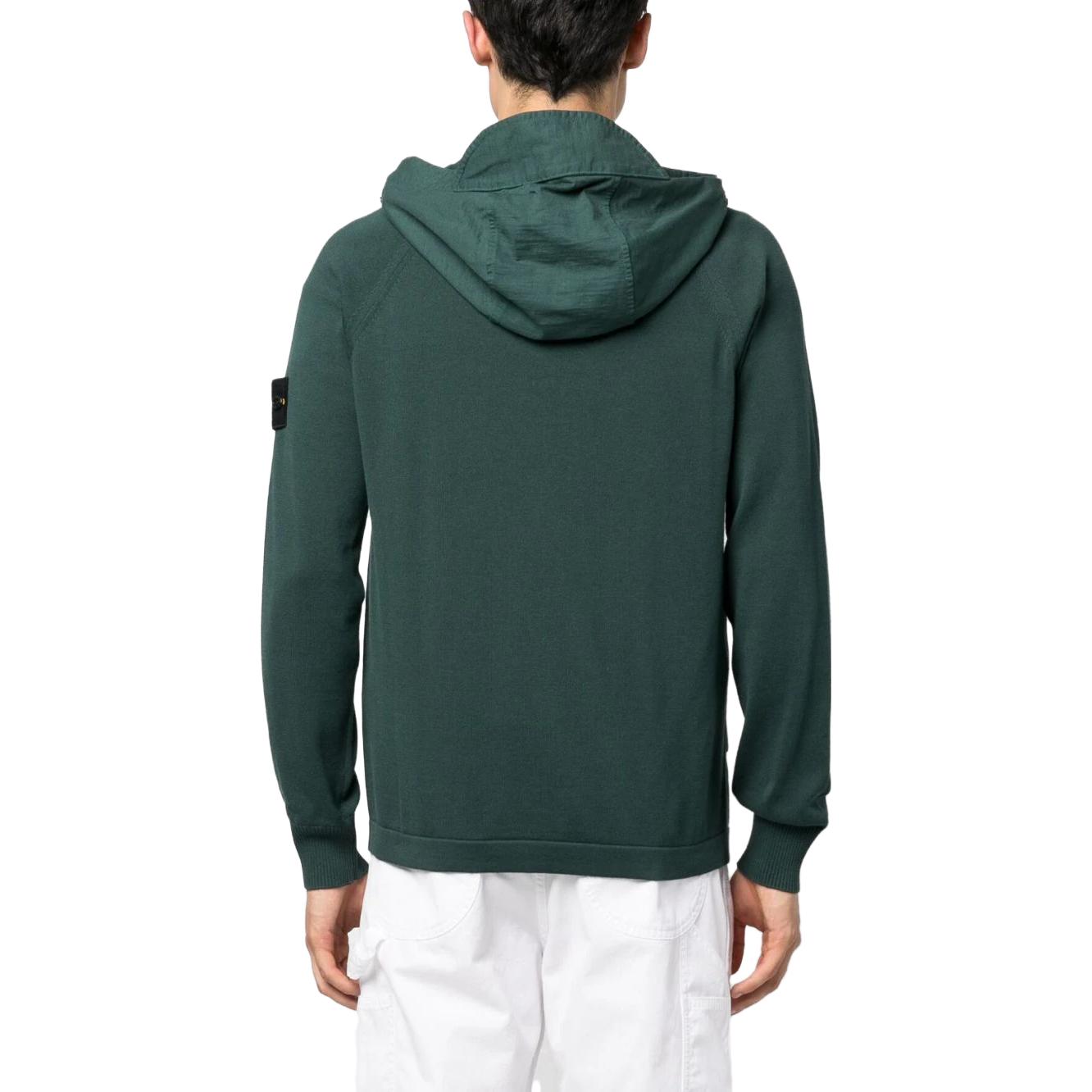 STONE ISLAND SS23 Solid Logo Patch Zip-Up Hoodie Green 7815547B2-V0053 圖 4