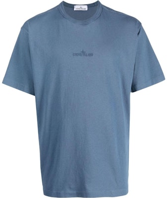 스톤아일랜드 SS23 솔리드 로고 프린트 크루넥 반팔 티셔츠 남성 다크블루 781520444-V0055 Order 스톤아일랜드 SS23 솔리드 로고 프린트 크루넥 반팔 티셔츠 남성 다크블루 781520444-V0055