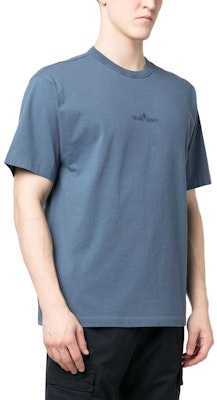 스톤아일랜드 SS23 솔리드 로고 프린트 크루넥 반팔 티셔츠 남성 다크블루 781520444-V0055 Purchase 스톤아일랜드 SS23 솔리드 로고 프린트 크루넥 반팔 티셔츠 남성 다크블루 781520444-V0055