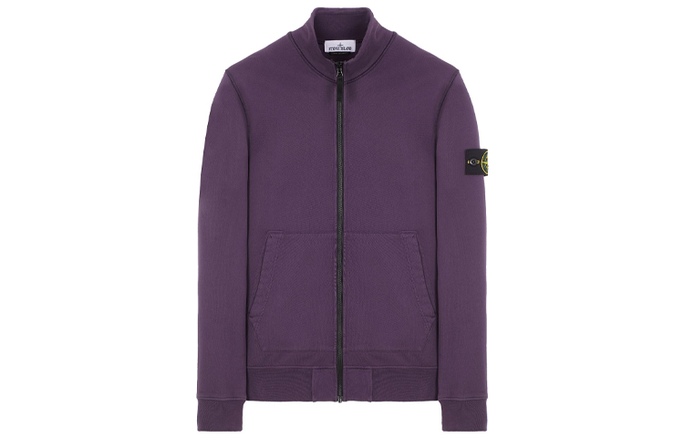 Stone Island SS23 Solid Logo Zipper Jacket Sweatshirt Navy Blue - Edition 101564351-V0026