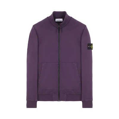 Stone Island SS23 Solid Logo Zipper Jacket Sweatshirt Navy Blue - Edition 101564351-V0026
