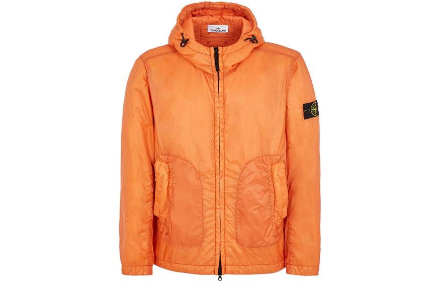 Stone Island SS23 Spring/Summer Solid Color Logo Embroidered Hoodie Jacket Men 781542025-V0030