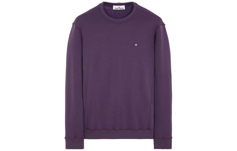 STONE ISLAND SS23 Stellina Star Embroidered Purple Sweatshirt  Casual Wear 7815631G5-V0026 圖 2