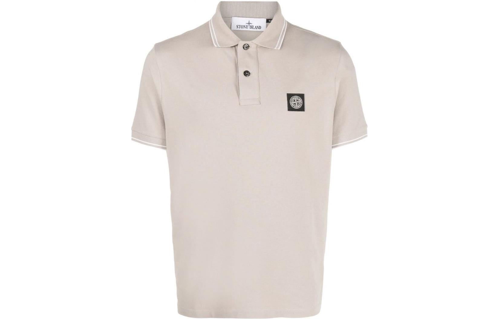 Order STONE ISLAND SS23 條紋飾邊短袖Polo衫 米色 男款 10152SC18-V0092