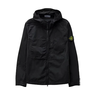 STONE ISLAND SS23 Supima® Lightweight Black Hoodie Jacket for Men 781543310-V0029