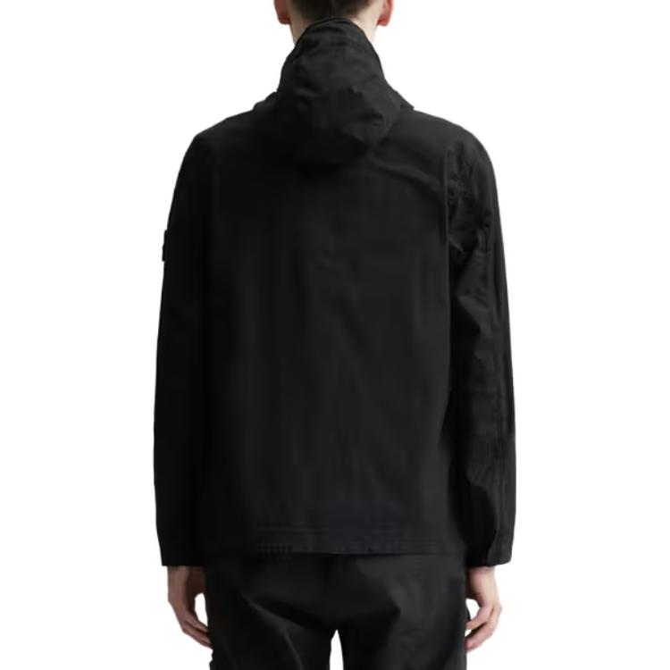 Purchase STONE ISLAND SS23 男士Supima®轻薄黑色连帽夹克 781543310-V0029