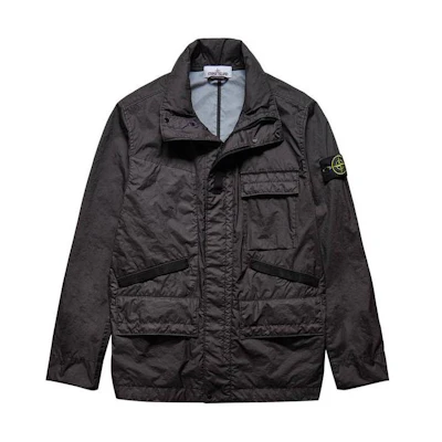 Stone Island SS23 Utility Pocket Long Sleeve Jacket Black - 761540123-V0065