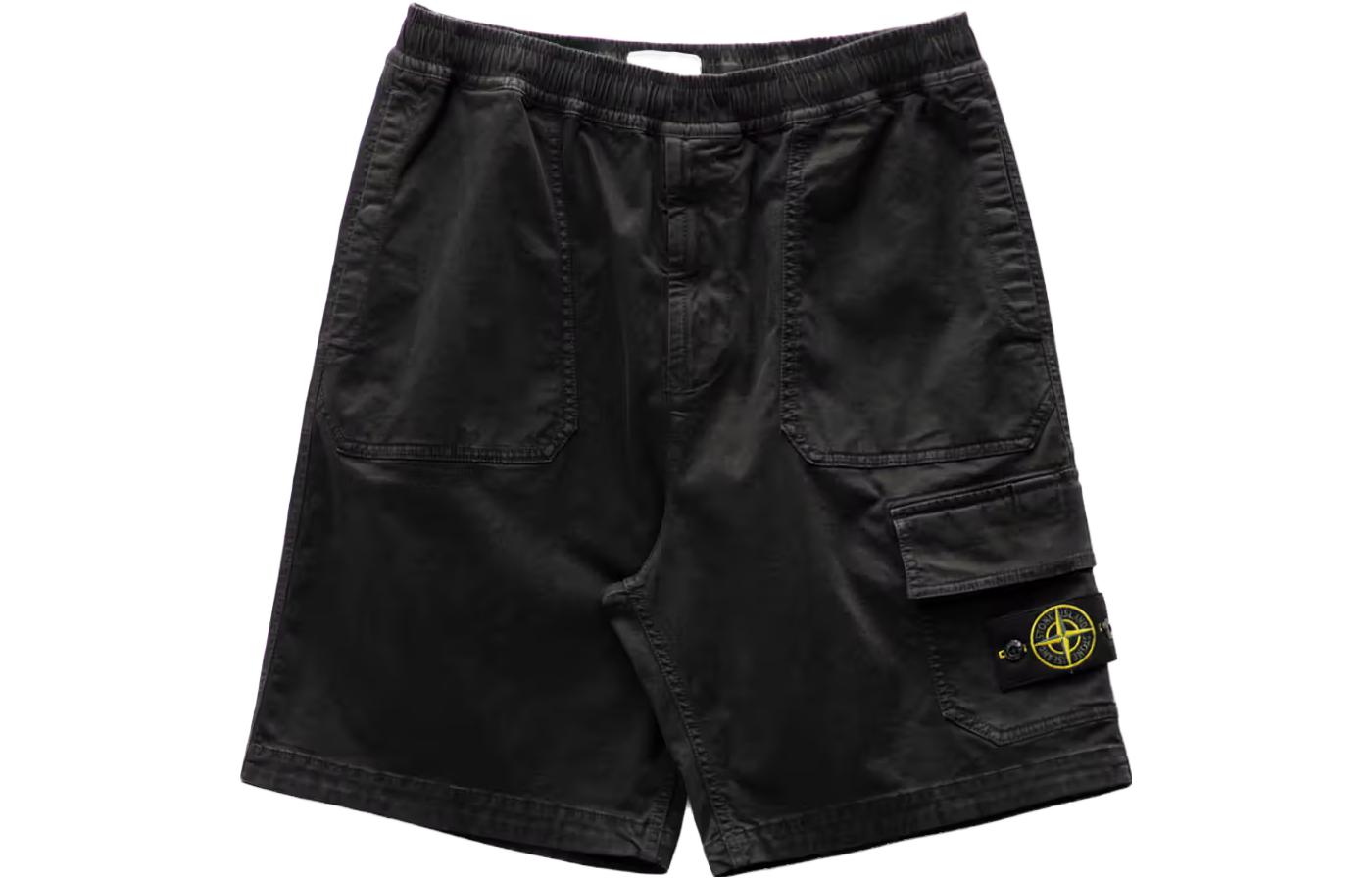 STONE ISLAND SS23 Washed Badge Cargo Shorts Black Unisex. 7815L0904-V0129 圖 2
