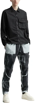 스톤 아일랜드 SS23 워시드 코튼 포켓 셔츠 재킷 블랙 남성웨어. 781510304-V0129 Shop 스톤 아일랜드 SS23 워시드 코튼 포켓 셔츠 재킷 블랙 남성웨어. 781510304-V0129