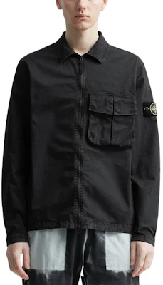 스톤 아일랜드 SS23 워시드 코튼 포켓 셔츠 재킷 블랙 남성웨어. 781510304-V0129 Purchase 스톤 아일랜드 SS23 워시드 코튼 포켓 셔츠 재킷 블랙 남성웨어. 781510304-V0129