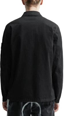 스톤 아일랜드 SS23 워시드 코튼 포켓 셔츠 재킷 블랙 남성웨어. 781510304-V0129 Details for 스톤 아일랜드 SS23 워시드 코튼 포켓 셔츠 재킷 블랙 남성웨어. 781510304-V0129
