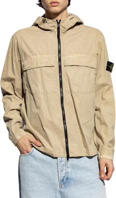 STONE ISLAND SS24 Beige Cotton Canvas Zip-Up Hoodie Jacket 8015106WN-V0195 Purchase STONE ISLAND SS24 Beige Cotton Canvas Zip-Up Hoodie Jacket 8015106WN-V0195