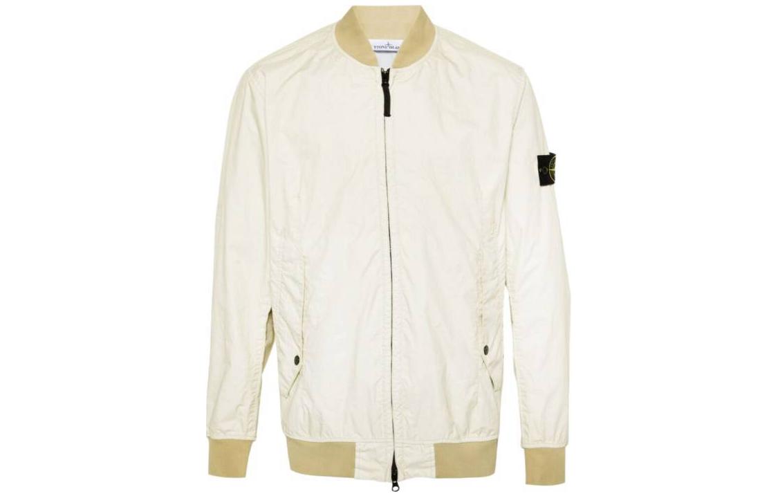 STONE ISLAND SS24  Beige Lightweight Windproof Soft Shell Jacket. 801541223-V0091
