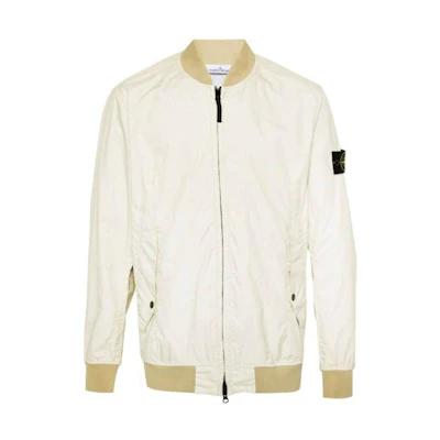STONE ISLAND SS24 Beige Lightweight Windproof Soft Shell Jacket. 801541223-V0091