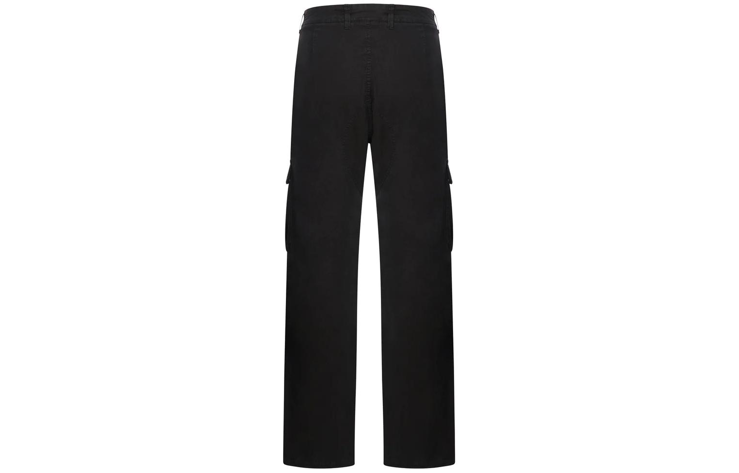 STONE ISLAND SS24  Black Cargo Pants Straight Fit with Zipper Mid-Waist 8015311WA-V0129 圖 3