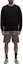 Shop 스톤 아일랜드 SS24 블랙 코튼 로고 크루넥 스웨트셔츠 801566060-V0029