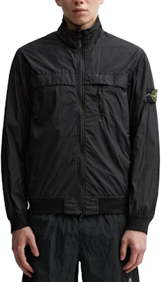 Stone Island SS24 Black Lightweight Zip Jacket with Sleeve Logo and Chest Pocket 801541022-V0029 Shop Stone Island SS24 Black Lightweight Zip Jacket with Sleeve Logo and Chest Pocket 801541022-V0029