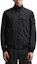 Shop Stone Island SS24 Black Lightweight Zip Jacket with Sleeve Logo and Chest Pocket 801541022-V0029