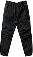 STONE ISLAND SS24 Black Slim Fit Jogger Pants in Supima Cotton Twill. 801530510-V0029 STONE ISLAND SS24 Black Slim Fit Jogger Pants in Supima Cotton Twill. 801530510-V0029